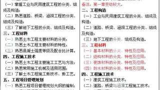 2015年造价工程师《土建工程》考试大纲