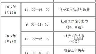 牡丹江人社局:2017社会工作师考试报名时间通知