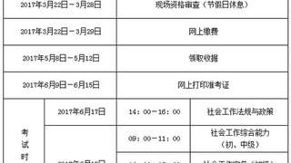 黑龙江人事考试网:2017社会工作师考试报名时间通知