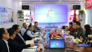 亚平市政集团总经理高学明一行莅临中建政研参观交流