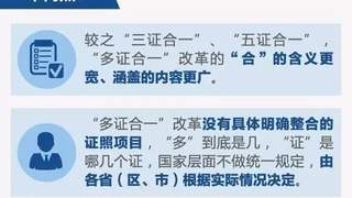 一张图告诉你什么是“多证合一”