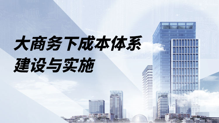 大商务下的成本管理体系建设与实施落地