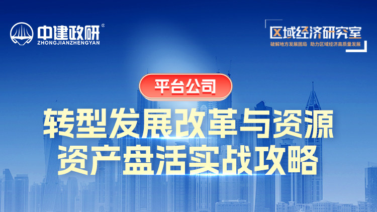 平台公司转型发展改革与资源资产盘活实战攻略
