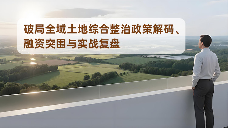 破局全域土地综合整治政策解码、融资突围与实战复盘