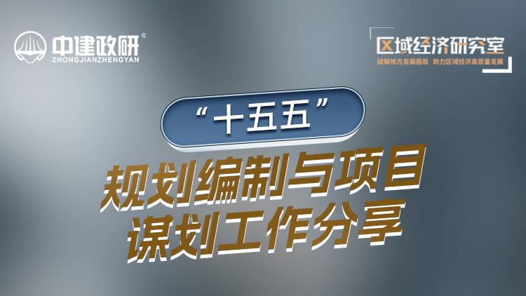 “十五五”规划编制与项目谋划工作分享