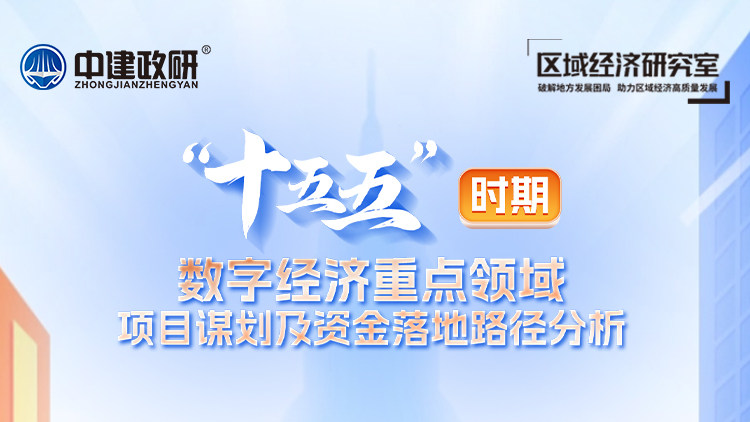 “十五五”时期数字经济重点领域项目谋划及资金落地路径分析